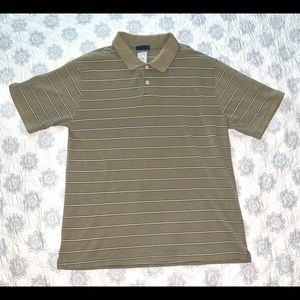 Vintage - Beige/Green Polo - 90s